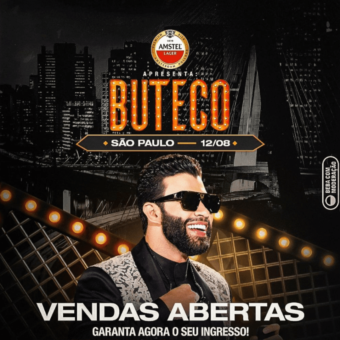 Buteco São Paulo 2023 – Gusttavo Lima – Início das Vendas