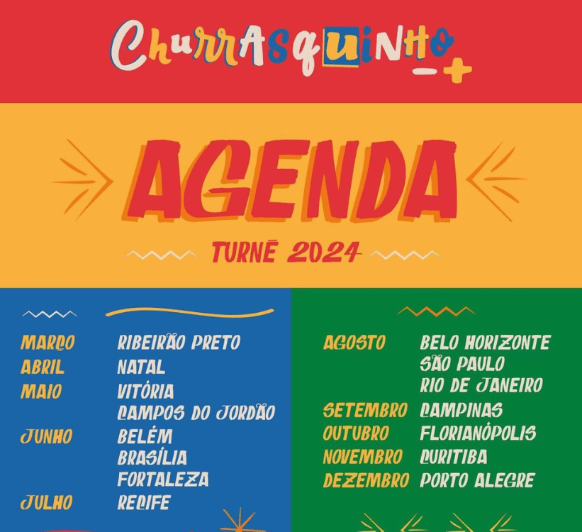 Churrasquinho Menos é Mais 2024 - Datas e Cidades! 1