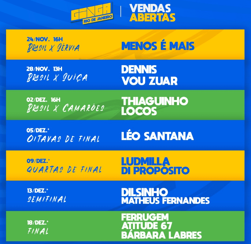 Ginga Rio de Janeiro 2022 - Copa do Mundo 2