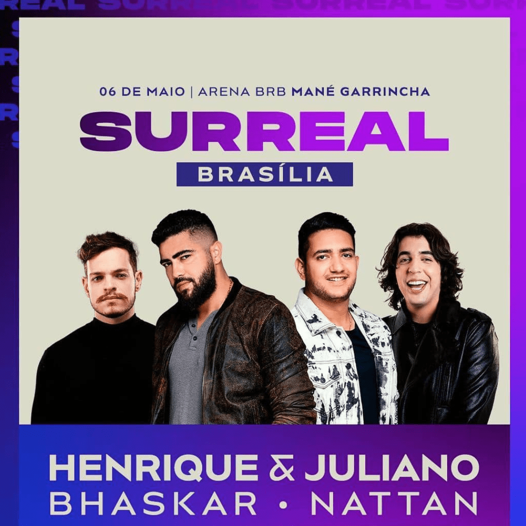 Henrique e Juliano Surreal Brasília 2023 - Início das Vendas 1