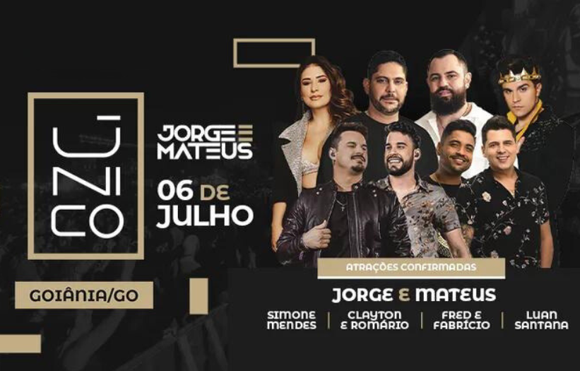 Jorge e Mateus Único Goiânia 2024