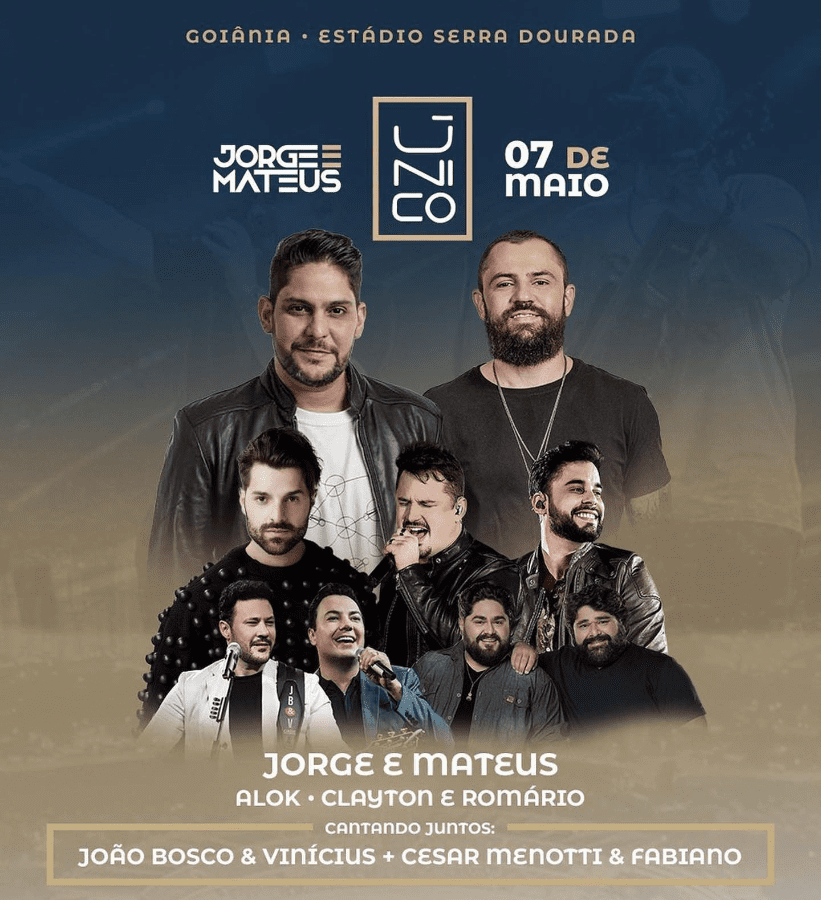 Jorge e Mateus Único 2023 - Goiânia/GO - Início das Vendas 1
